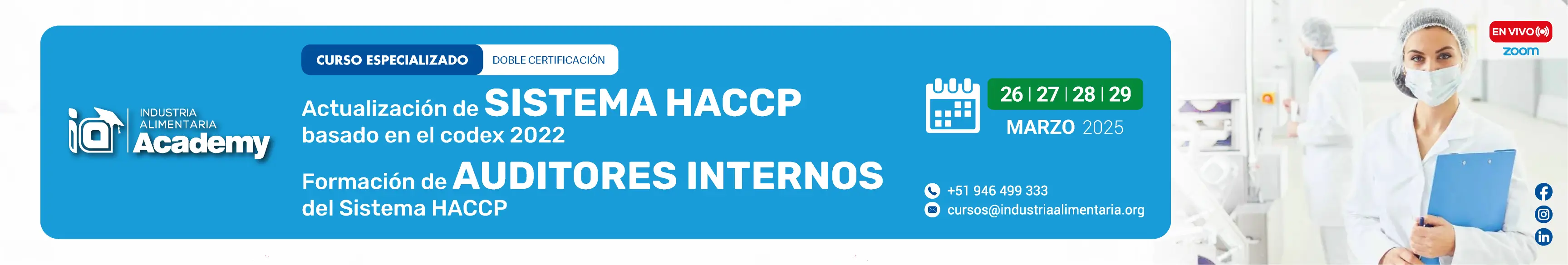 CURSO - HACCP 2025